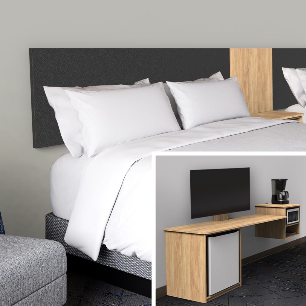 Double Queen Room - Upholstered Prism Pelee Island Pear